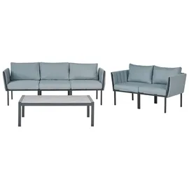 Beliani Lounge Set 5-tlg. Schwarz