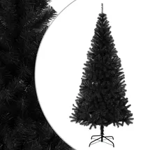 vidaXL Künstlicher Weihnachtsbaum Schwarz 180 cm