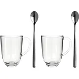 LEONARDO Latte-Macchiato-Set Napoli 4tlg. Glas Transparent Klar