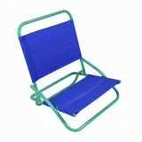 Strandstuhl Klapp-Stuhl Camping-Stuhl Outdoor-Stuhl blau tragbar klappbar PVC