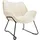 Tectake Sessel Kjeld Bouclé 73 x 72 x 81 cm Creme mit verstellbarer Rückenlehne