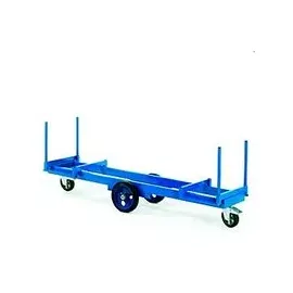 ROLLCART Langmaterialwagen Elastikvollgummi 2500 x 600 x 420 mm
