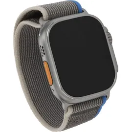 Apple Watch Ultra GPS+Cellular 49 mm Titaniumgehäuse, Trail Loop blau/grau S/M