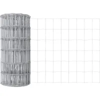 vidaXL Euro Zaun 0.8x10 m Feuerverzinktes Eisen