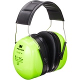 3M Peltor Optime III Kapselgehörschutz, Kopfbügel, Hi-Viz, SNR 35 dB, hohe Sichtbarkeit, 1 Stück, grün