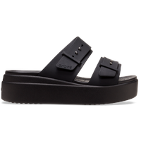 Crocs Brooklyn Low Wedge Plateau, Schwarz,