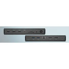 iTEC i-tec Thunderbolt 4 Dock Gen3 - 8K/4K, 2x DP, 1x 2.5 GBit LAN, 4x USB-A (5 Gbps), 1x USB-A 2.0, 1x USB-C, SD/FC, 92W PD, 140W USB-C Netzteil