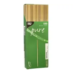 Papstar Pure Stroh Trinkhalme, 20 cm, Umweltfreundliche Trinkhalme aus Stroh, 1 Karton = 10 Packungen à 100 Stück