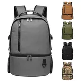 LuxusKollektion Kühltasche Kühlrucksack 28L isoliert Doppelschicht Picknick Reisen Grau