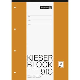 Brunnen 1042931 KIESER-Block T-Konten (A4, 50 Blatt, 10 T-Konten pro Seite, 80g/m2, gelocht)