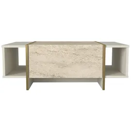 moebel17 Couchtisch Veyron Beige Granit Optik