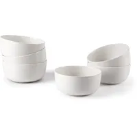 Excelsa Set mit 6 Schälchen, Keramik, Weiß, Fassungsvermögen 625