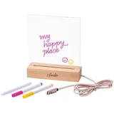Moses Smile LED Message-Board transparente Notiztafel 3 St.