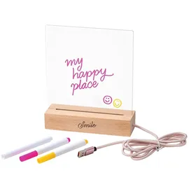 Moses Smile LED Message-Board transparente Notiztafel 3 St.