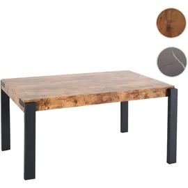 Mendler HWC-L53 140 x 76 x 80 cm dunkle Wildeiche