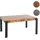 Mendler HWC-L53 140 x 76 x 80 cm dunkle Wildeiche