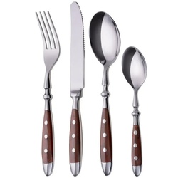 GRÄWE Besteck-Set GRÄWE Tafelbesteck 24-tlg., für 6 Personen, Serie Nürnberg, BRAUN braun