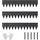 Vevor Rasenkante 1016 x 203 x 1,5 mm 3 Stück schwarz