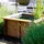 Dobar Gartenteich Square inkl. Teichfolie Kiefer Braun 78 x 78 x 42 cm FSC®