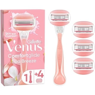 Gillette Venus Comfortglide Spa Breeze Rasierer + 4 Rasierklingen