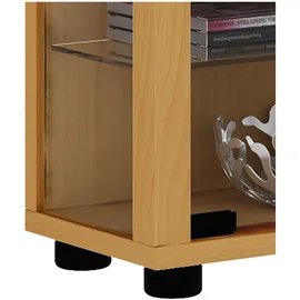 VCM Vitrine Lumo Mini 59 x 18 x 90 cm Braun