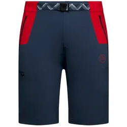 La Sportiva Wanderhose West Crest Shorts (leicht, optimale Bewegungsfreiheit) kurz dunkelblau/rot Herren