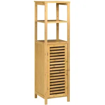 kleankin Badezimmerschrank 29,9 x 120 x 32,9 cm Bambus