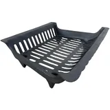 Amagabeli Kamin Feuerrost Brennholz Holzhalter Gusseisen Holz Kohle Kohlerost für Innen und Außenbereich Schwerlast Öffnen Feuer Holz Gitterrost Werkzeuge Verbrennung Gestell Schwarz