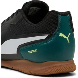 Puma Truco III Indoor Fußballschuhe Herren Weiß/Schwarz/Braun 41