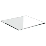 bijon Glasplatte Tisch ESG Sicherheitsglas Quadratisch - Für Esstisch, Couchtisch, Gartentisch, Schreibtisch, Bodenplatte, Funkenschutz, Kaminschutz - Glasplatte 90x90 cm