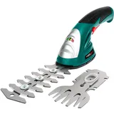 POSENPRO Akku Gras- und Strauchschere, Gartenschere 7,2V, kabellose handliche Grasschere, 2 in 1 Rasenkantenschneider Schnittbreite 8.3cm, Schnittlänge 12cm