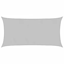 vidaXL Sonnensegel Hellgrau 3,5x2 m 100% Polyester Oxford