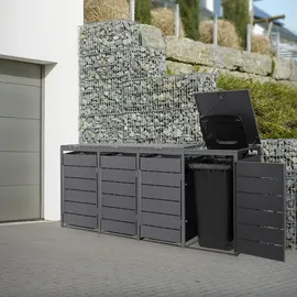 ML-Design Mülltonnenbox 260 x 80 x 120 cm anthrazit