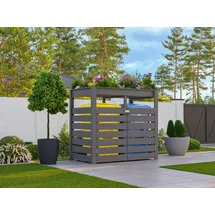 Karibu Mülltonnenbox 158 x 88 cm terragrau