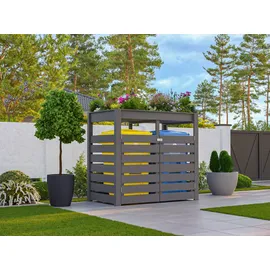 Karibu Mülltonnenbox 158 x 88 cm terragrau