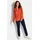GOLDNER Elegante Viskosebluse mit V-Ausschnitt orange 23