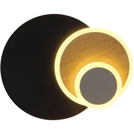 GLOBO Wandleuchte 30 cm  schwarz