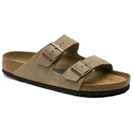 Birkenstock Arizona Weichbettung Veloursleder schmal taupe 36
