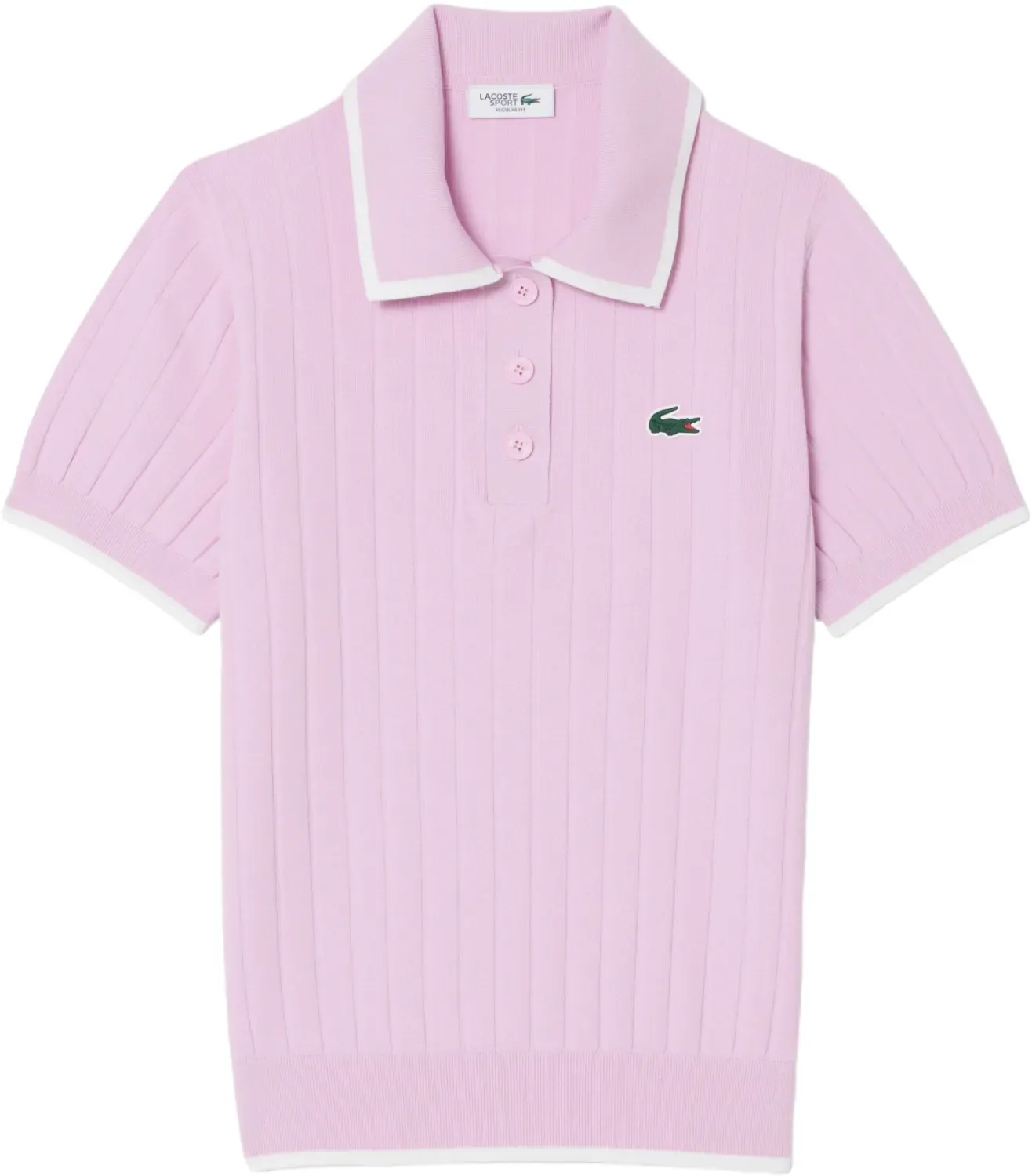 LACOSTE Polo Performance, pink/weiss