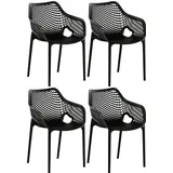 CLP 4er Set Stühle Air XL schwarz