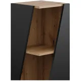 Vicco Benno Midischrank 31,6 x 70,5 cm Anthrazit/Eiche