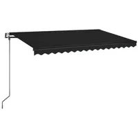 VidaXL Automatisch Gelenkarmmarkise 450 x 350 cm anthrazit 3069209