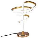 formano LED Tischlampe Spirale aus Metall Gold