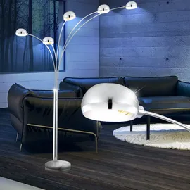 GLOBO Stehlampe 5-flg. 130x120x200 cm silber