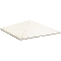PROREGAL Geschlossene pyramidenförmige Bedachung für quadratischen Kombiascher | HxBxT 9,5x36,5x34,5cm | Edelstahl