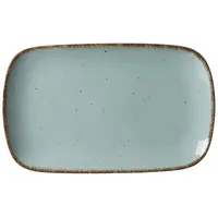 Geschirr Casa blau Platte rechteckig 33x20cm