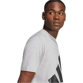 adidas Essentials Big Logo Kurzarm-T-Shirt Medium Grey Heather / Black S