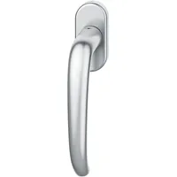 FSB Fenstergriff 341023 ovale Rosette Griff links Fensterbeschlag Edelstahl matt
