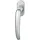 FSB Fenstergriff 341023 ovale Rosette Griff links Fensterbeschlag Edelstahl matt