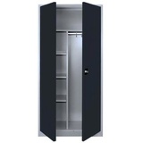 Classix Putzmittelschrank X-545528 anthrazit, lichtgrau 80,0 x 38,0 x 180,0 cm, aufgebaut